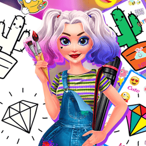 Villain Quinn My Drawing Portfolio — free online Arcade game