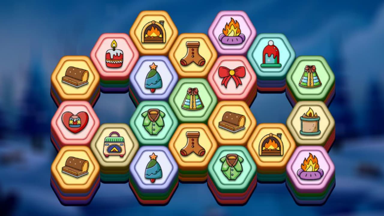 Winter Hexa Stack — free online Casual game