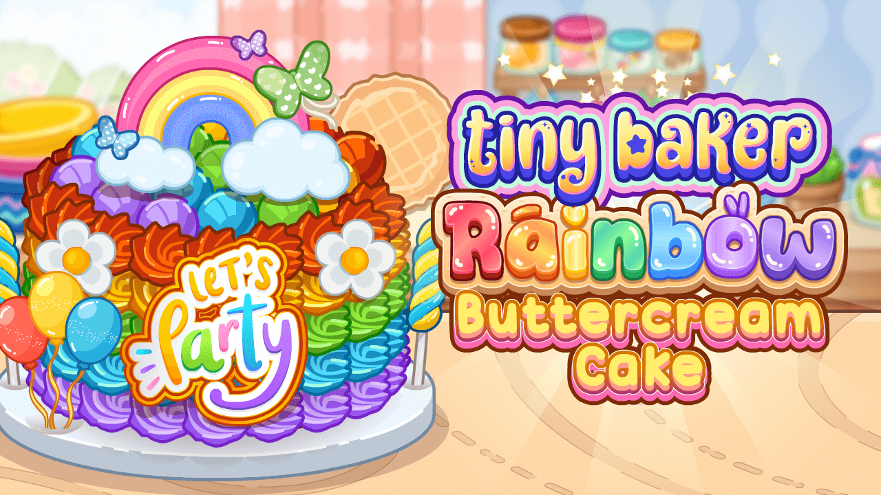 Tiny Baker Rainbow Buttercream Cake — free online Simulation game
