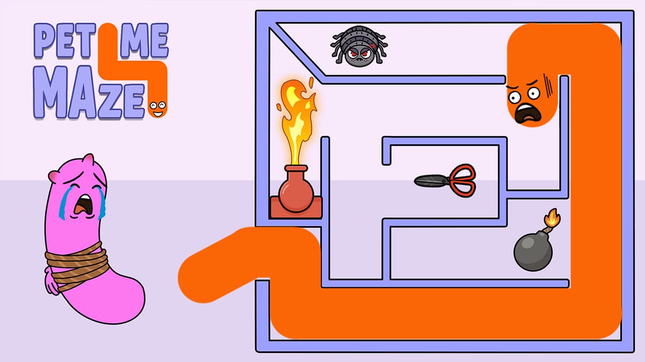 Pet Me Maze — free online Puzzle game