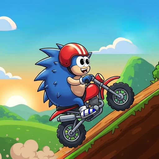 Blue Hedgehog Hill Dash Ride — free online Adventure game