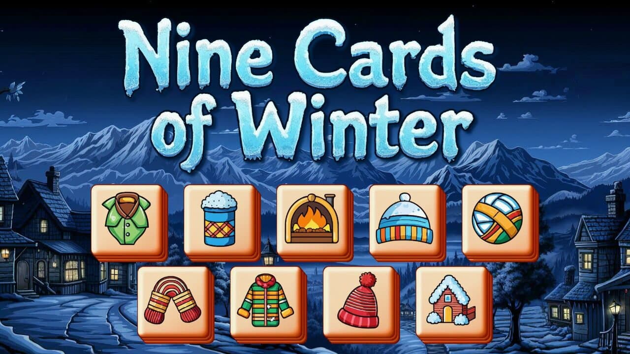 Nine Cards Of Winter — free online Match-3 game