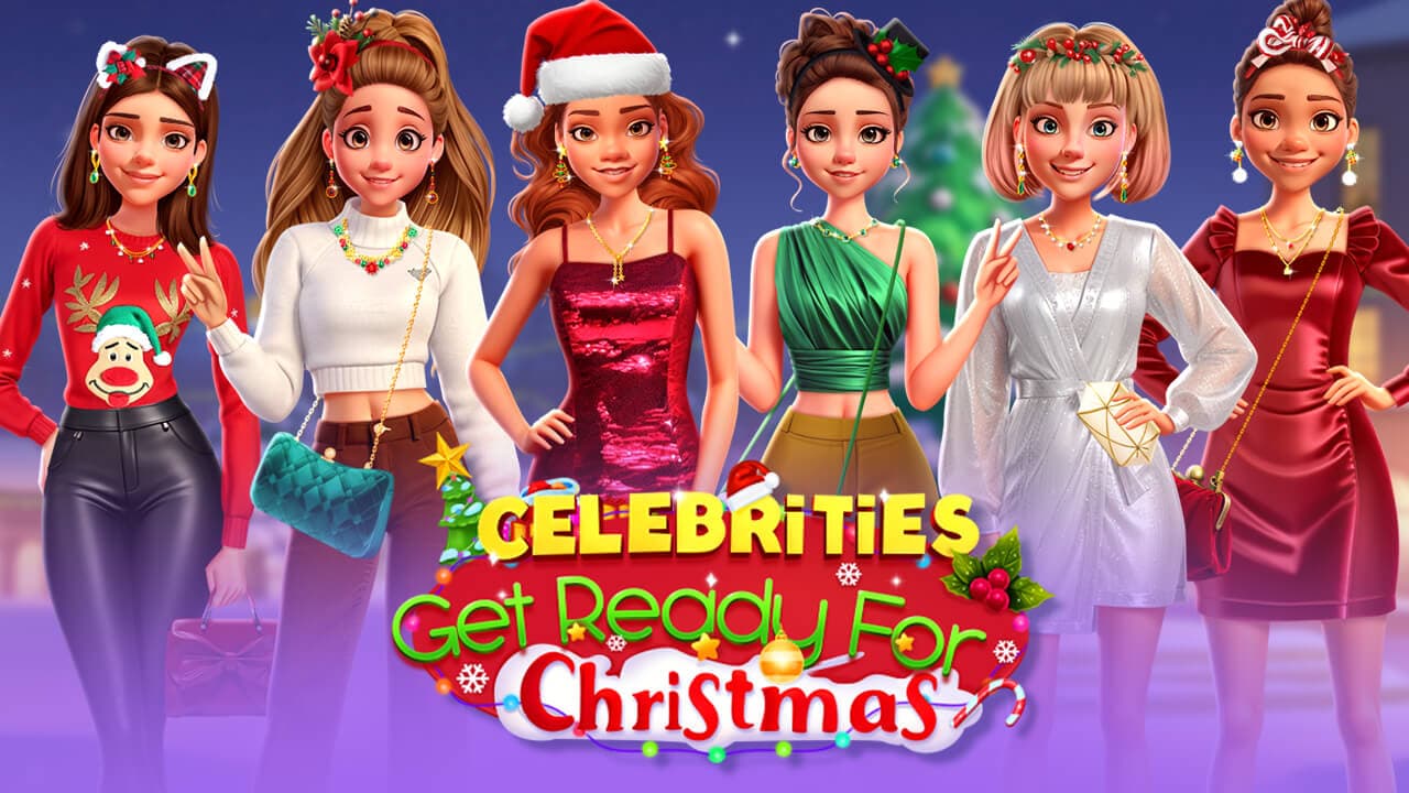 Celebrities Get Ready For Christmas — free online Dress-up game