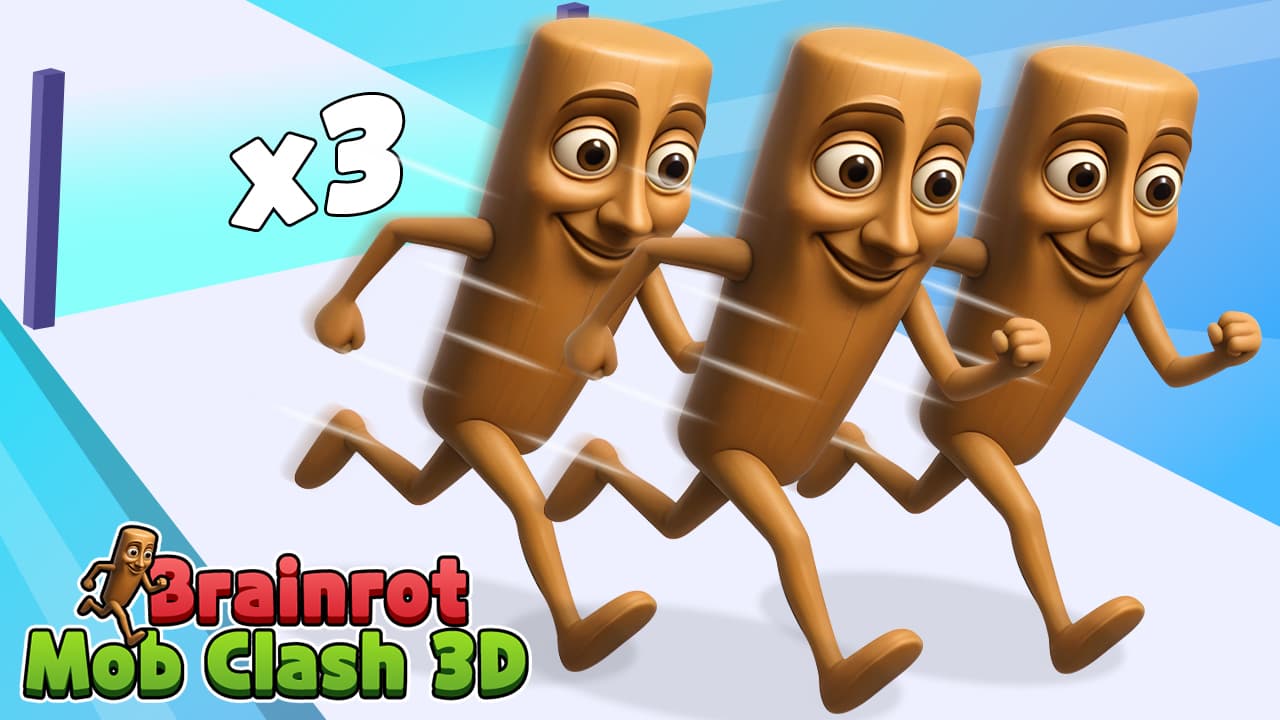 Brainrot Mob Clash 3D — free online Casual game