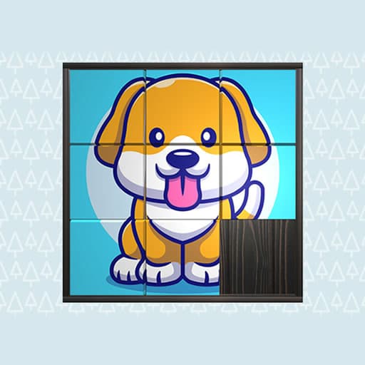 3D Kid Sliding Puzzle — free online Educational game