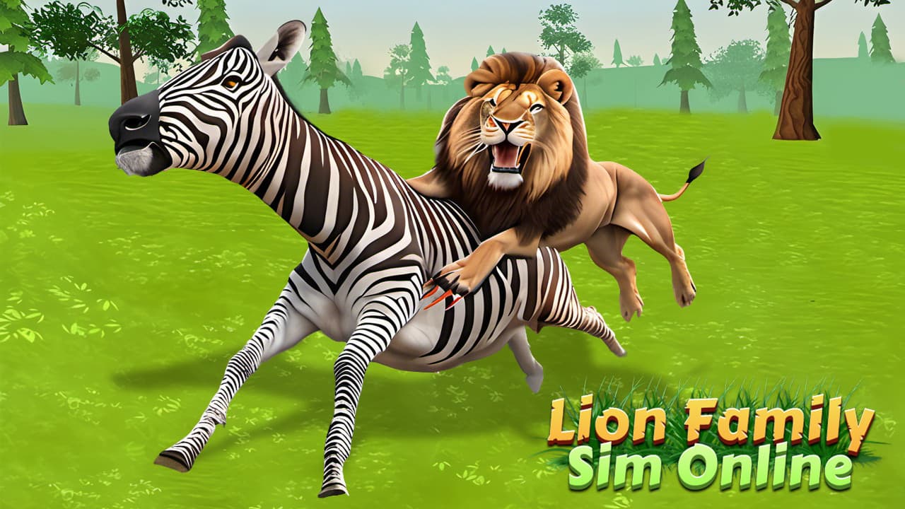 Lion Family Sim Online — free online Adventure game