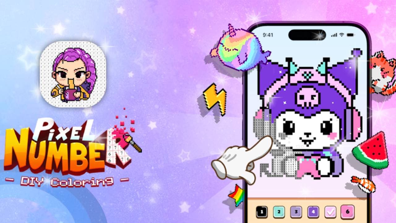 Pixel Number - DIY Coloring — free online Casual game