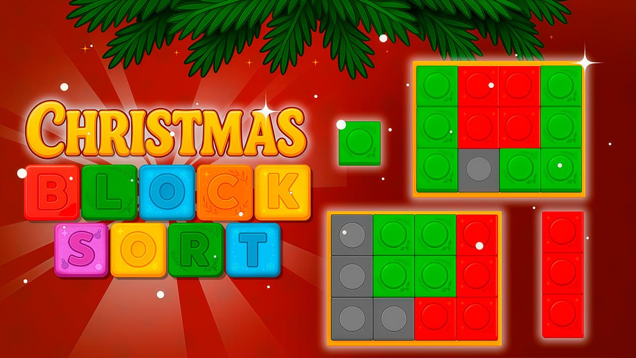 Christmas Blocks Sort — free online Puzzle game