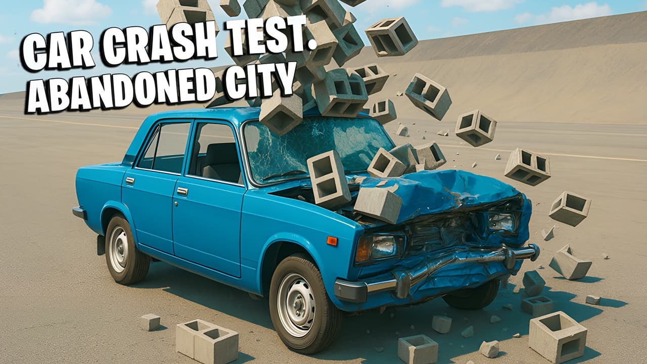 Car Crash Test: Abandoned City — free online racing game