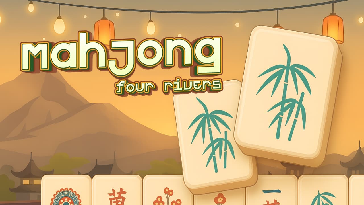 Mahjong Four Rivers — free online Cards game