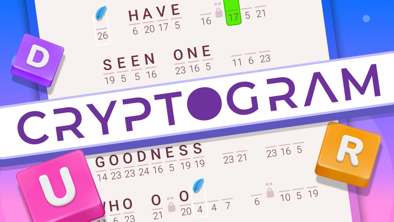 Cryptogram: Word Brain Puzzle — free online Educational game