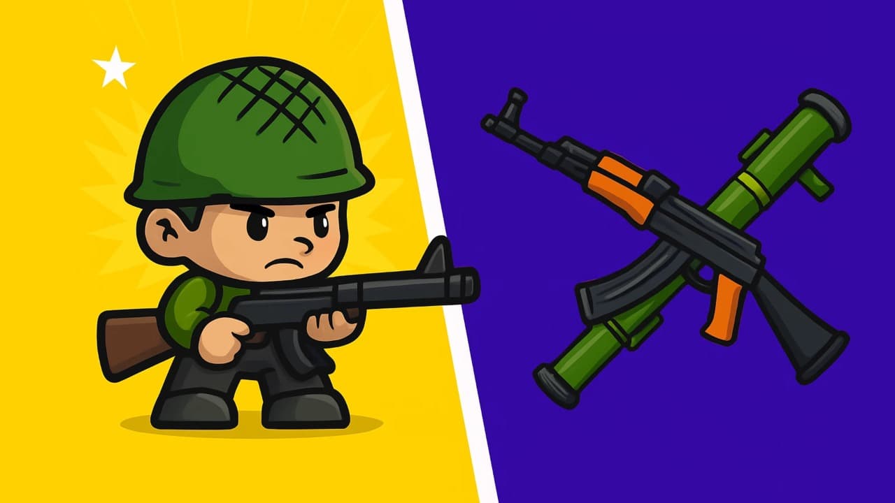 Battle Zone 2D — free online Shooter game